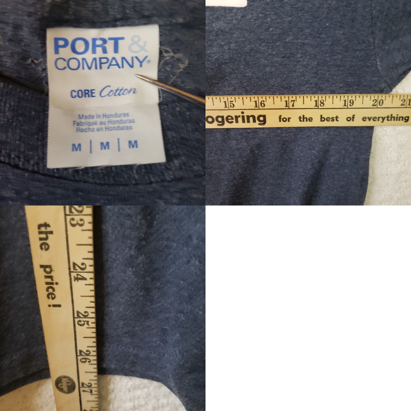 Vintage Port City South Carolina Local T-shirt Mens M Blue USA Pride Cotton Crewneck Short Sleeve Canvas Size US M / EU 48-50 / 2 - 8 Thumbnail