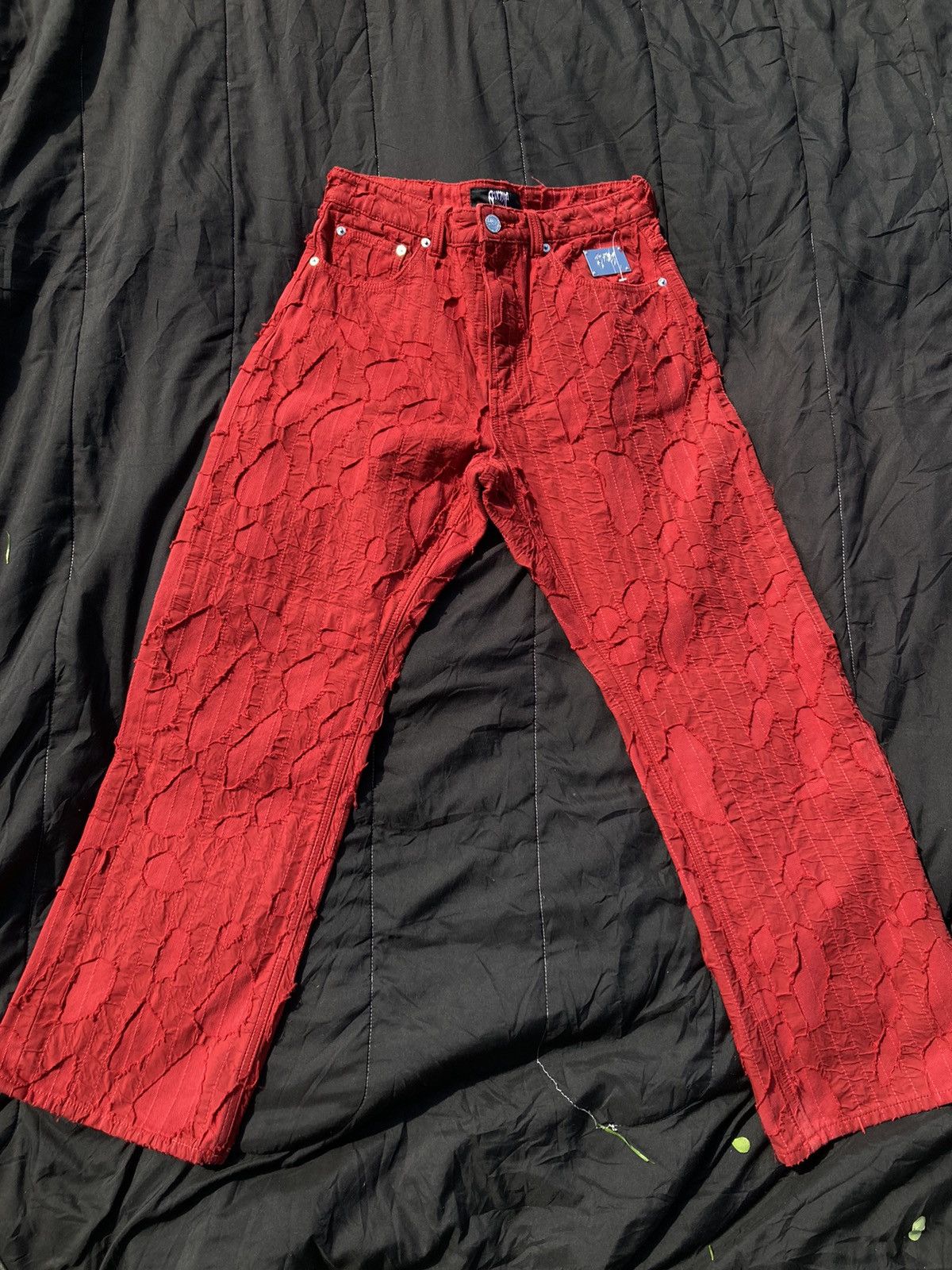 Image of Revenge Sample Boro Pants in Red, Men's (Size 30)