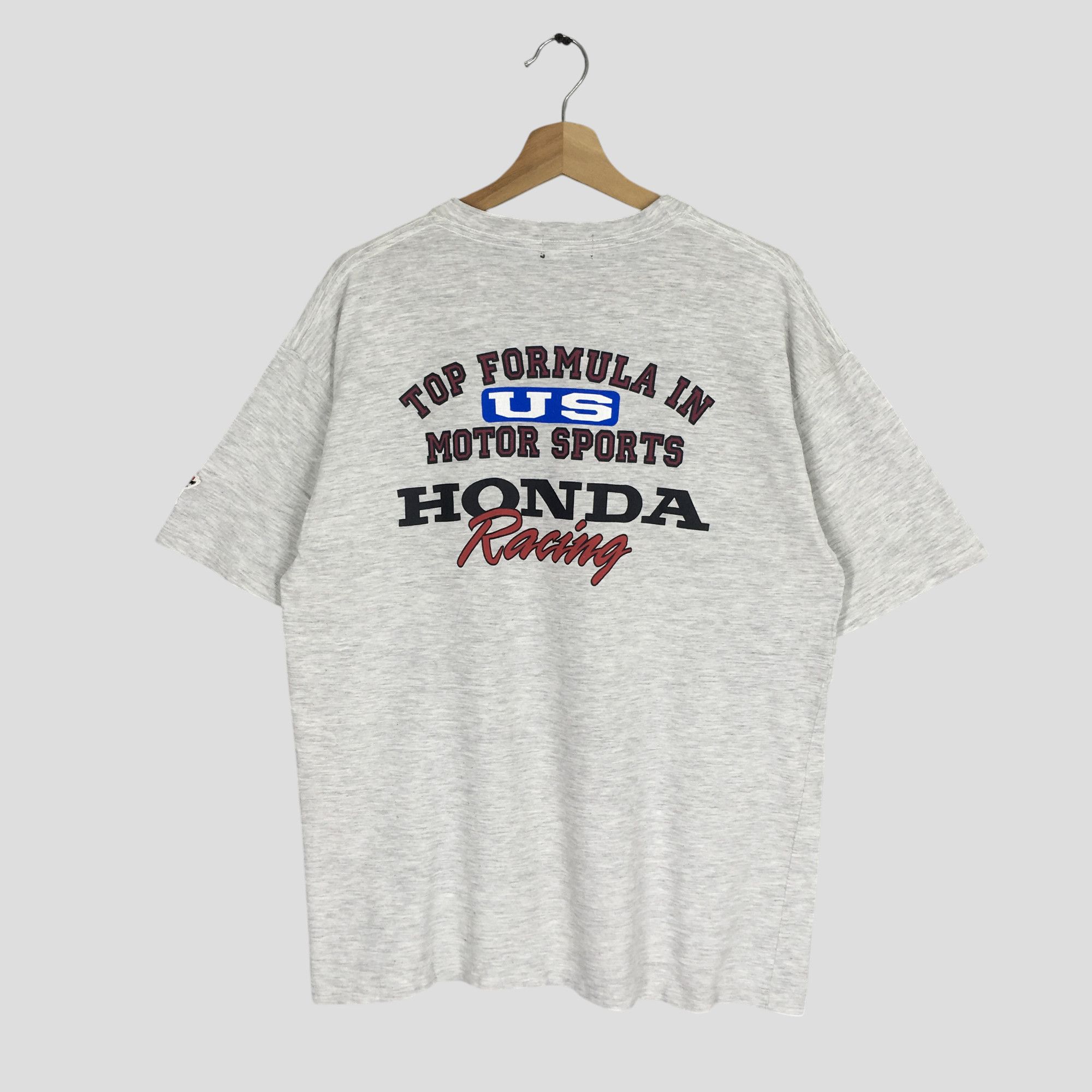 Honda Vintage 90s Distressed Honda Racing Team T shirt Size US L / EU 52-54 / 3 - 1 Thumbnail