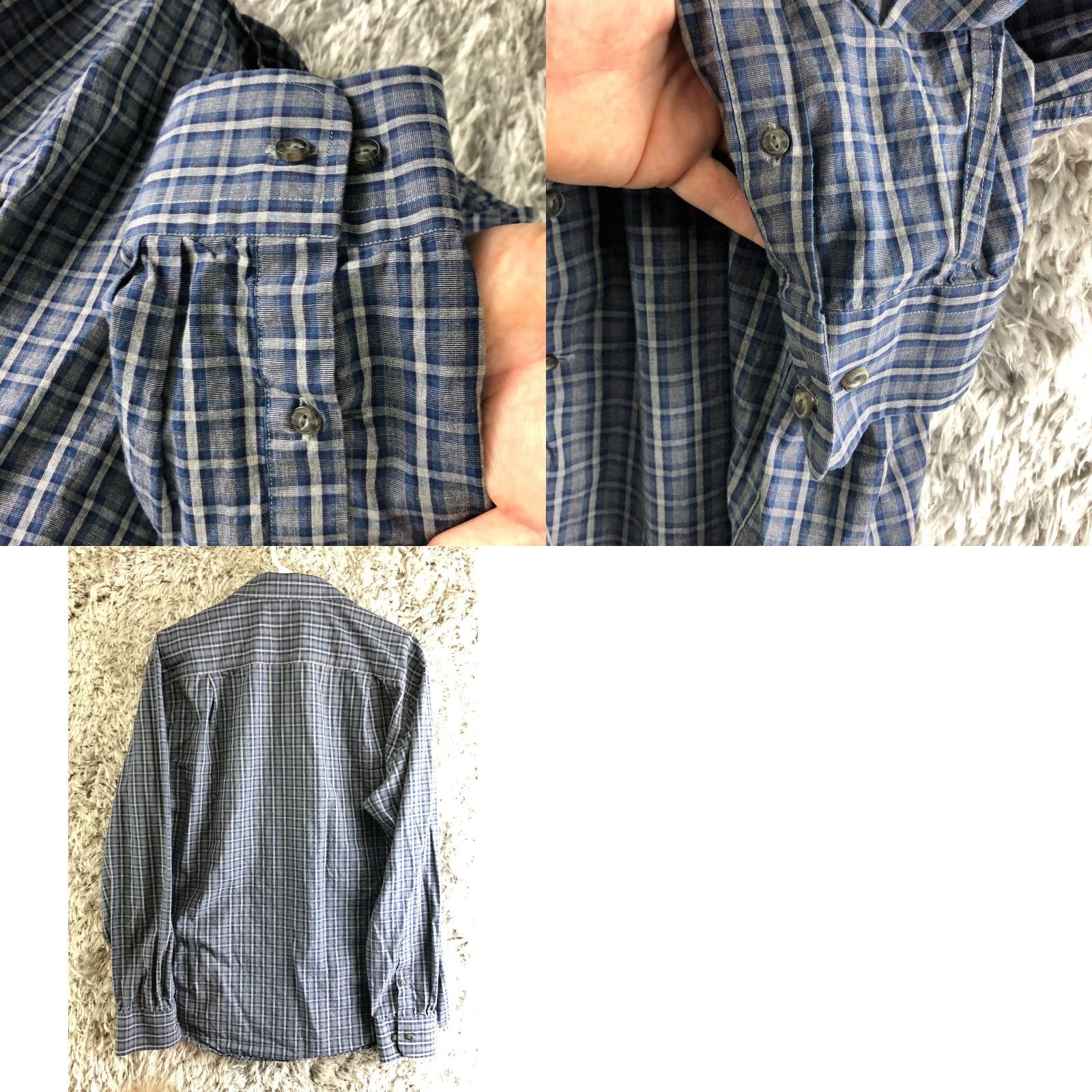 Joseph Abboud Joseph Abboud Shirt XL Gray Long Sleeve Button-Up Spread Collar Mens Regular Cotton Size US XL / EU 56 / 4 - 8 Thumbnail