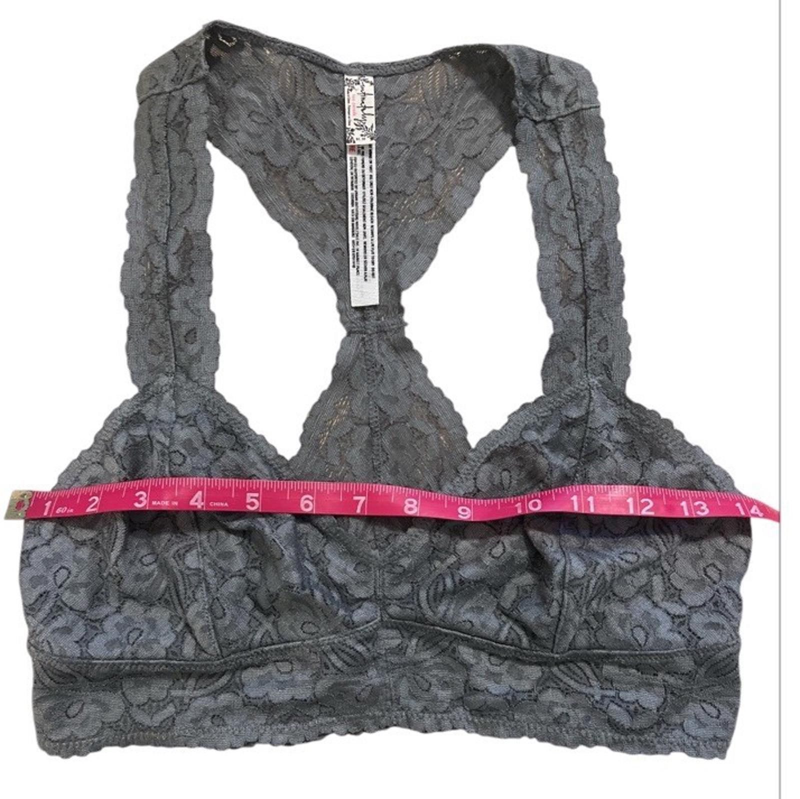 Free People Free People GRAY LACE Racerback Bra PULLOVER MED Size ONE SIZE - 4 Thumbnail