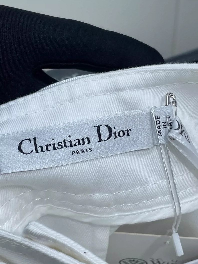 Dior Dior White denim belt wide-leg trousers 2504-Nextarrow Size 25" / US 0 / IT 36 - 5 Thumbnail