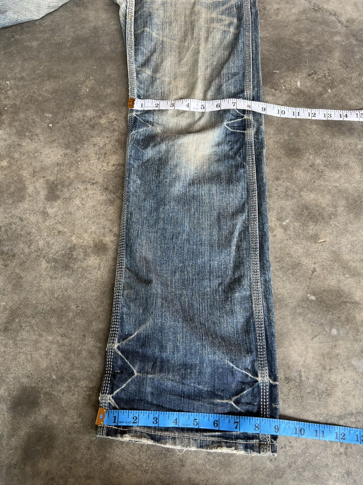 Edwin 💥Flare💥Edwin 503 Blue Trip Backle Back Jean Size US 30 / EU 46 - 6 Thumbnail