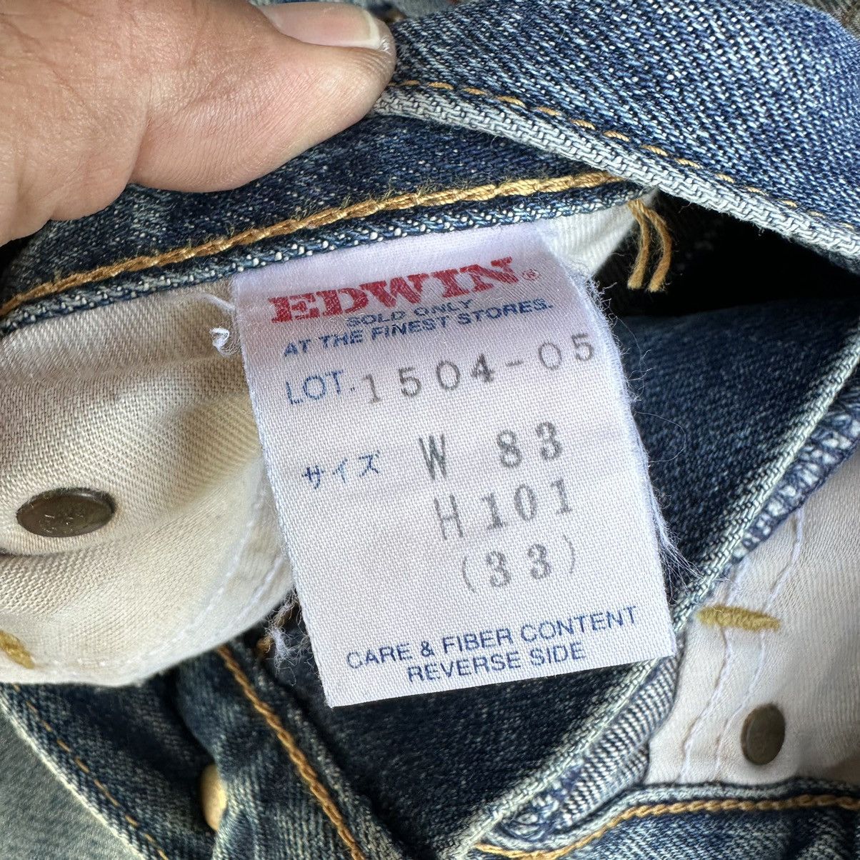 Edwin Vintage Thrash Edwin 504 Regular Orange Tag Denim 33x32 D620 Size US 34 / EU 50 - 17 Thumbnail