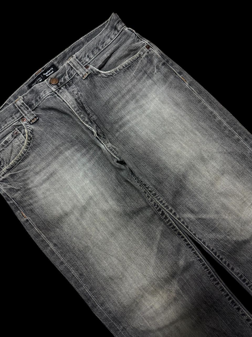 Jun Takahashi 💥Flare💥90’s Style Uniqlo Regular Fit Bootcut Sand Wash Size US 33 - 6 Thumbnail