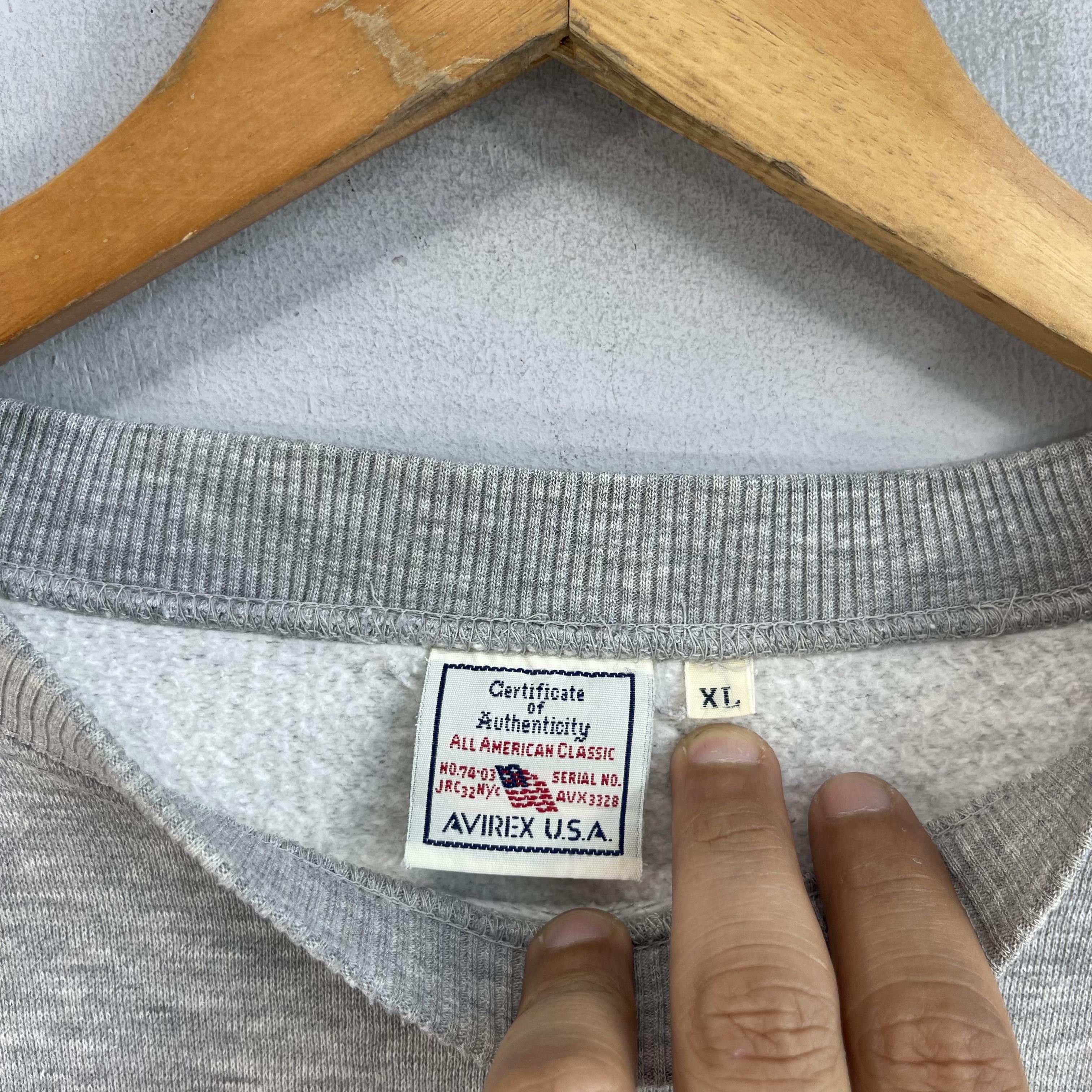 Avirex × Vintage Vintage 90s AVIREX Usaf Spellout Printed Crewneck Sweatshirt Size US XL / EU 56 / 4 - 4 Thumbnail