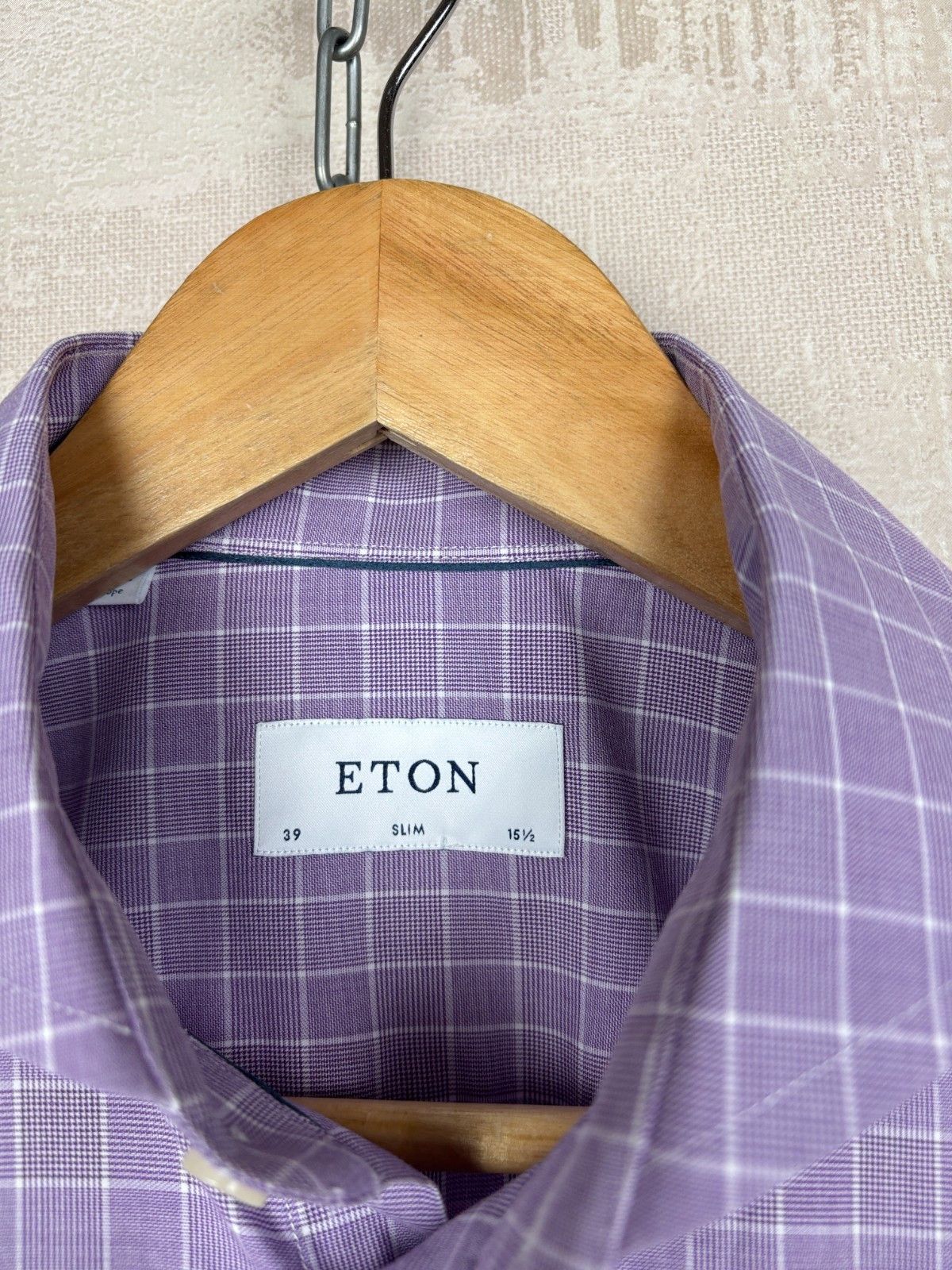 Eton Eton York Check Long Sleeve Dress Shirt Size 39 15.5 Slim Size US M / EU 48-50 / 2 - 7 Thumbnail