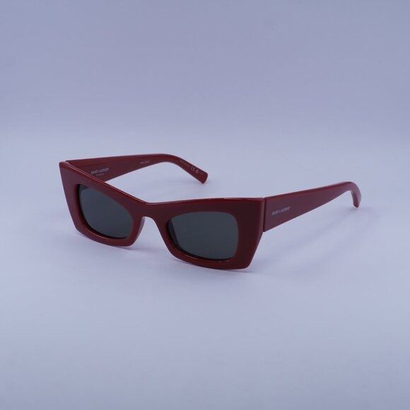 Saint Laurent Paris Saint Laurent SL702 004 Sunglasses Red Cat Eye Frame Size ONE SIZE - 8 Thumbnail