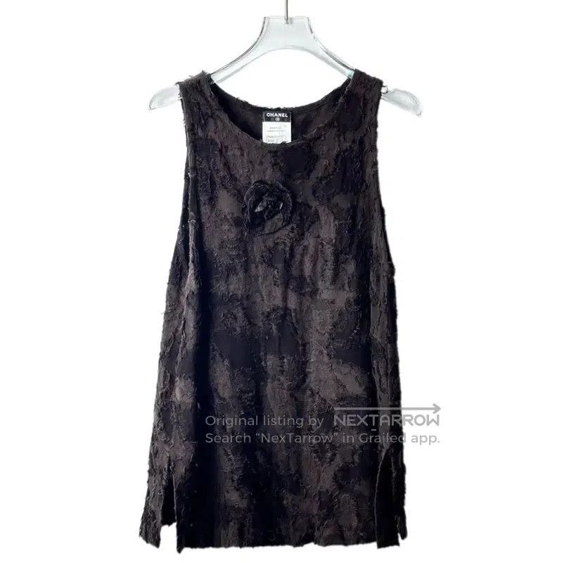Chanel Chanel Gray Cotton Blend Dress . Size S / US 4 / IT 40 - 1 Thumbnail