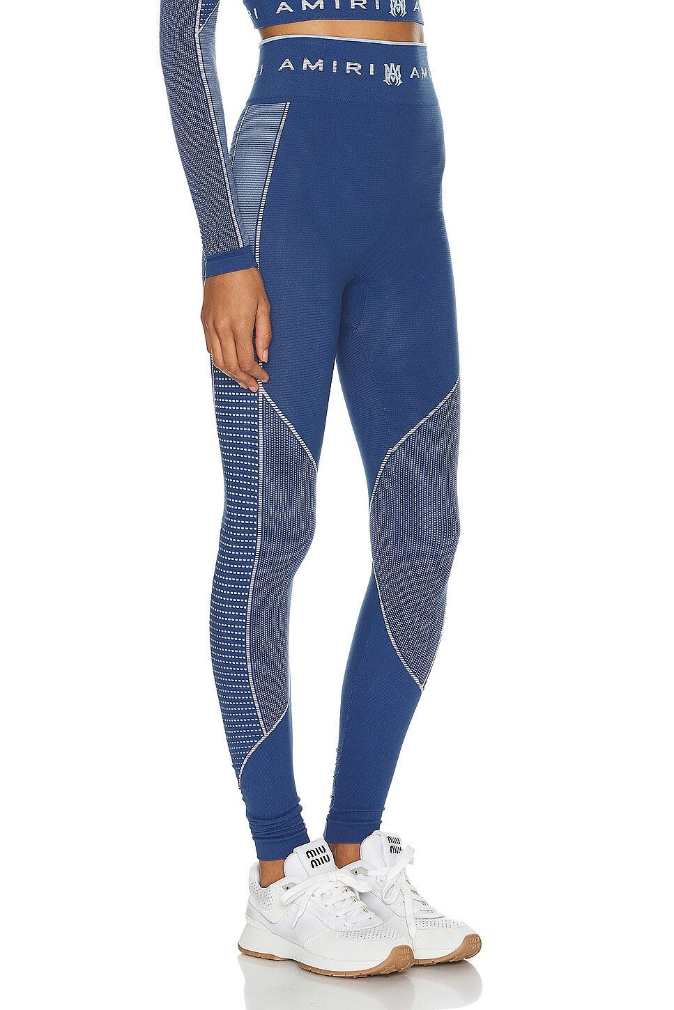 Amiri o1orln1025 Seamless Legging in Blue Size 25" / US 0 / IT 36 - 2 Thumbnail