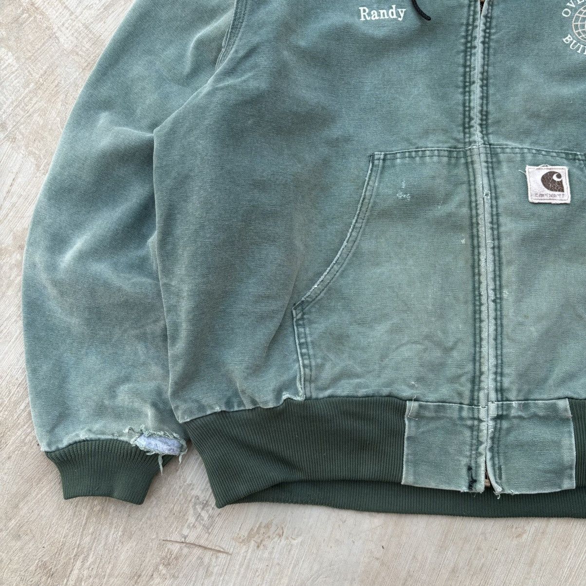 Carhartt Vintage 90s Sunfaded Carhartt Active Hooded Jacket Size US L / EU 52-54 / 3 - 4 Thumbnail