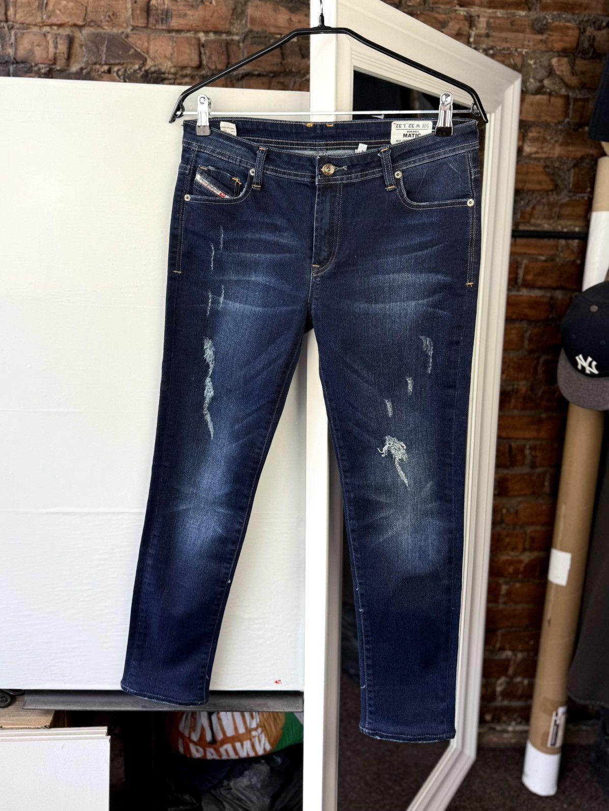 Diesel Women’s Diesel Matic Jeans Stretch Dark Blue Size 32" / US 10 / IT 46 - 1 Thumbnail