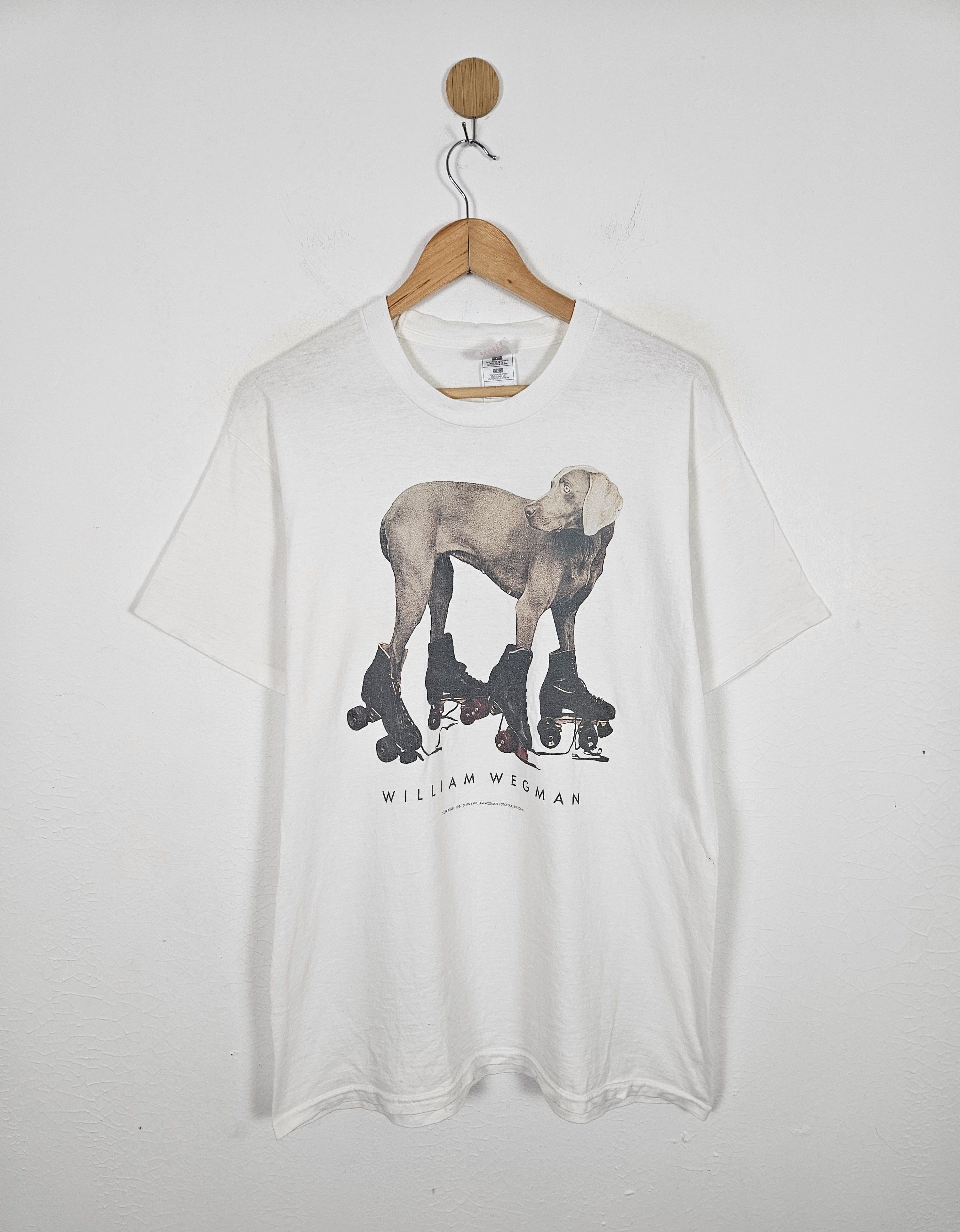 Vintage Vintage William Wegman Dogs Photo 90s Shirt Size US L / EU 52-54 / 3 - 1 Thumbnail