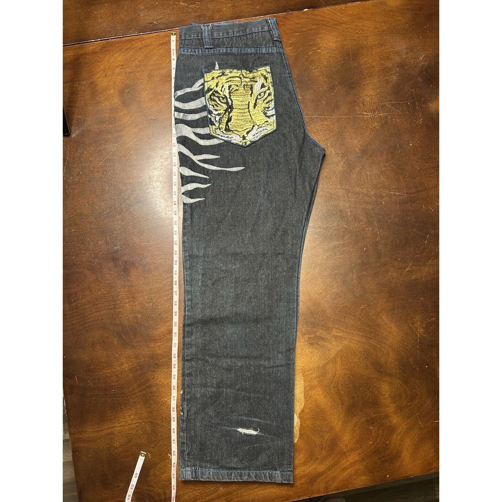 Coogi VTG Baggy Y2K Coogi Jeans Tiger Silver Hip Hop Skater RARE Size US 40 / EU 56 - 7 Thumbnail