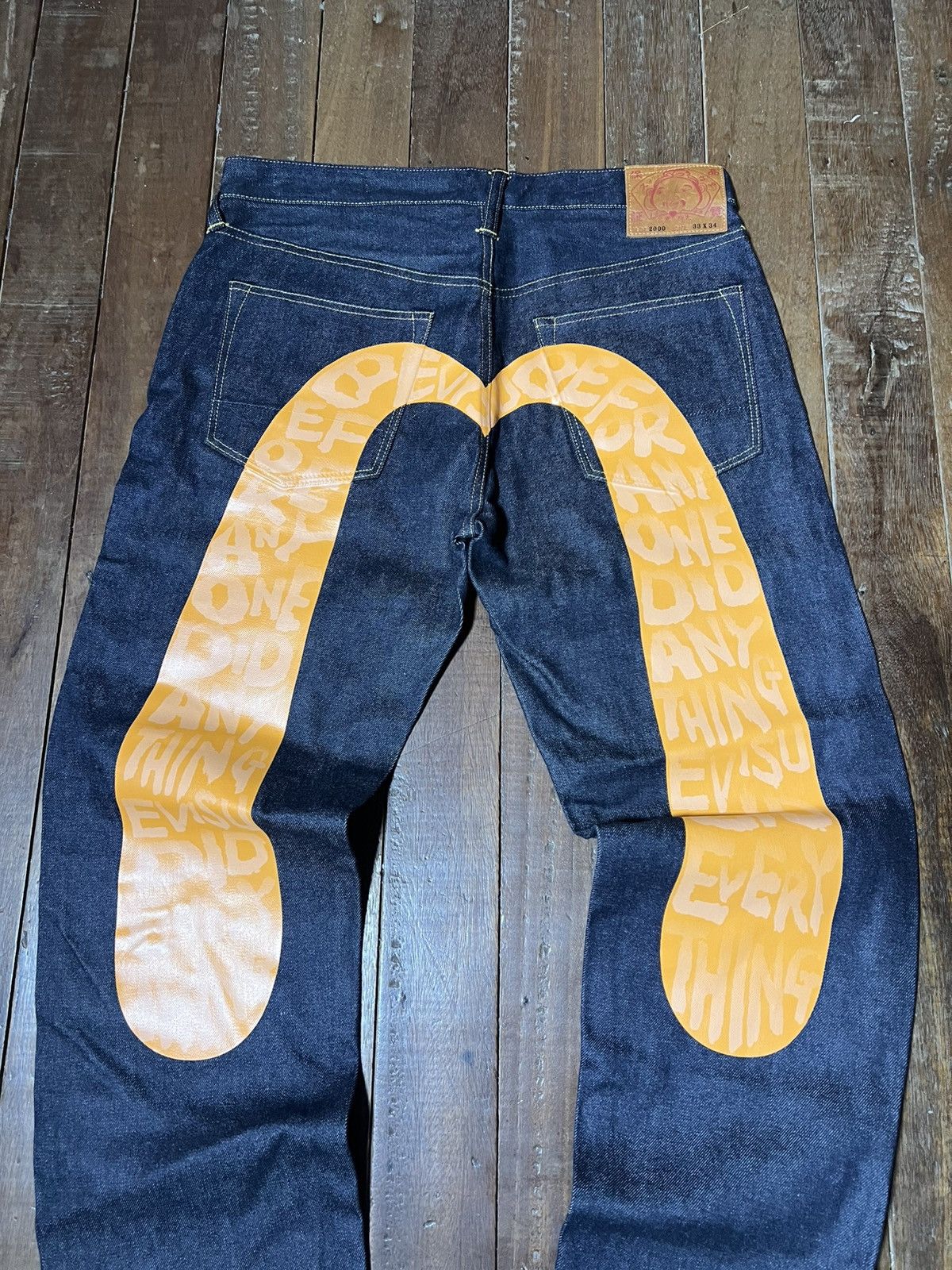 Evisu Evisu Daicock Denim Pants Size US 33 - 3 Thumbnail