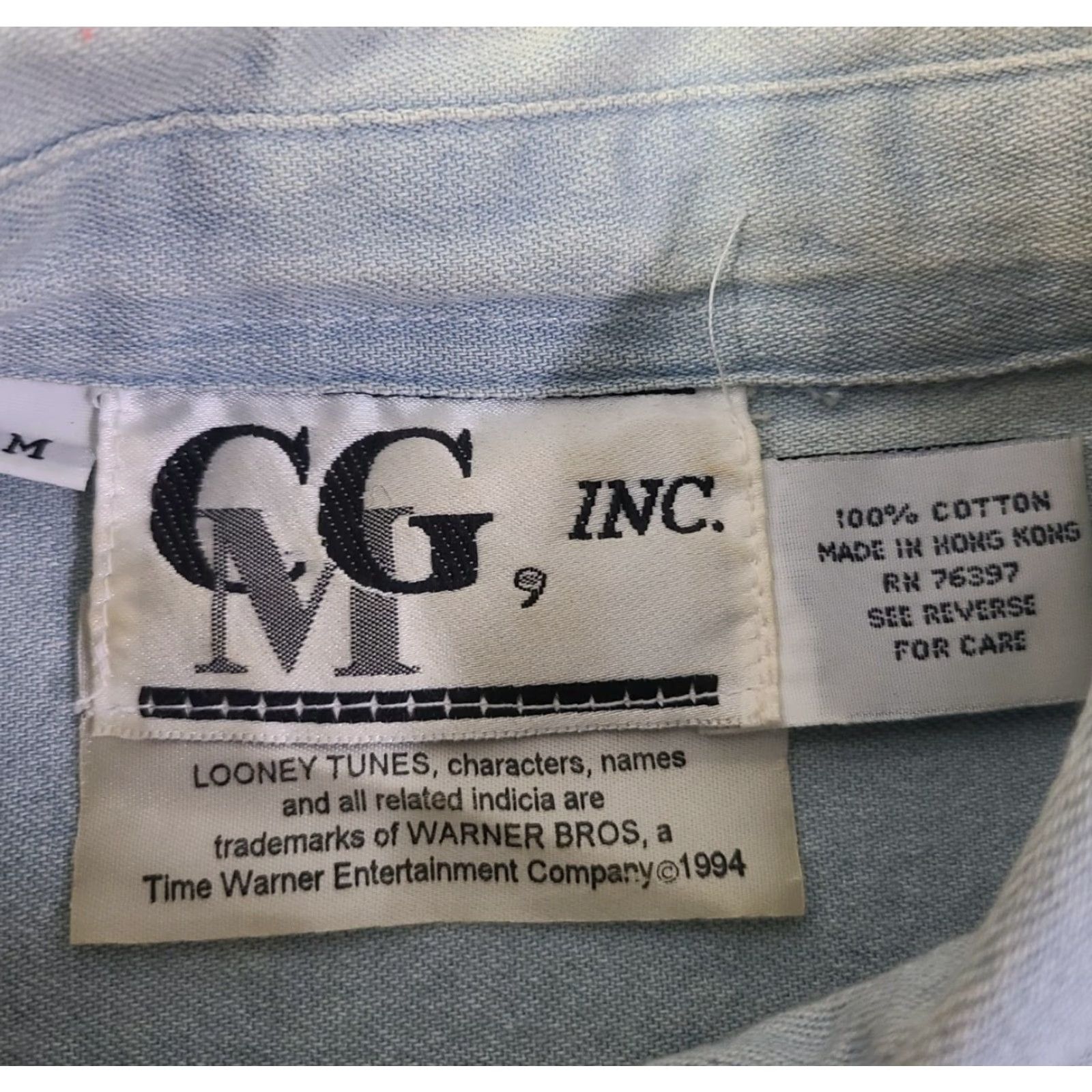 Vintage VINTAGE Warner Bros Denim Shirt Women’s M Blue Tweety Sylvester Looney Tunes Embroidered 90s Collared Button-Up Long Sleeve Casual Size M / US 6-8 / IT 42-44 - 4 Thumbnail