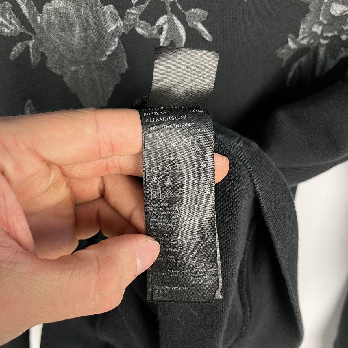 Allsaints Allsaints Hoodie Men's Size Small Vincente Oth Hoody Black Size US S / EU 44-46 / 1 - 17 Thumbnail