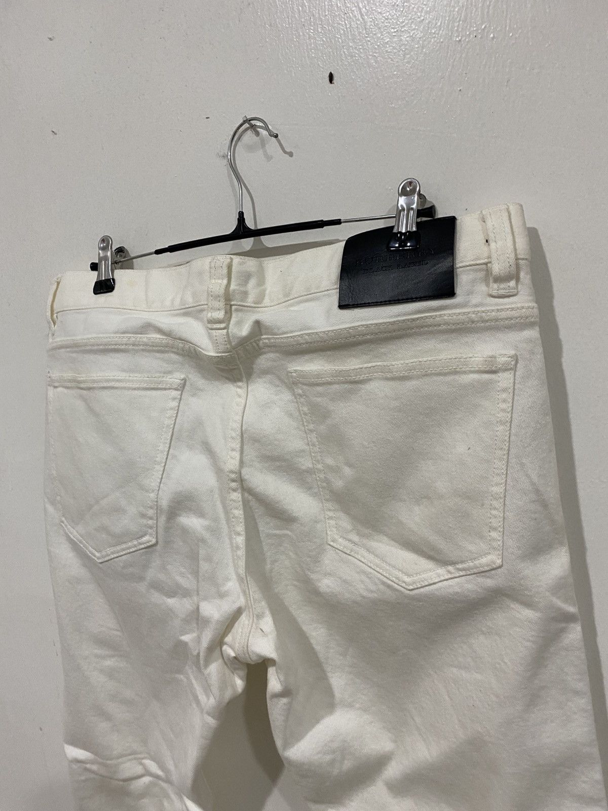 Burberry Burbery Nova Check Seldvage Jeans White Size US 35 - 6 Thumbnail