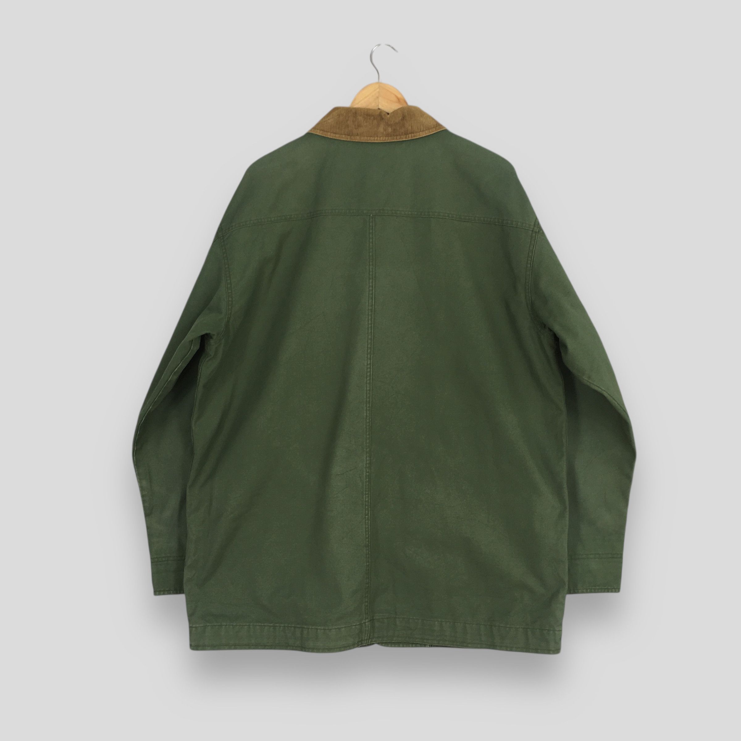 L.L. Bean Vintage 1990s LL Bean Hunting Green Duck Chore Jacket L Size US L / EU 52-54 / 3 - 8 Thumbnail
