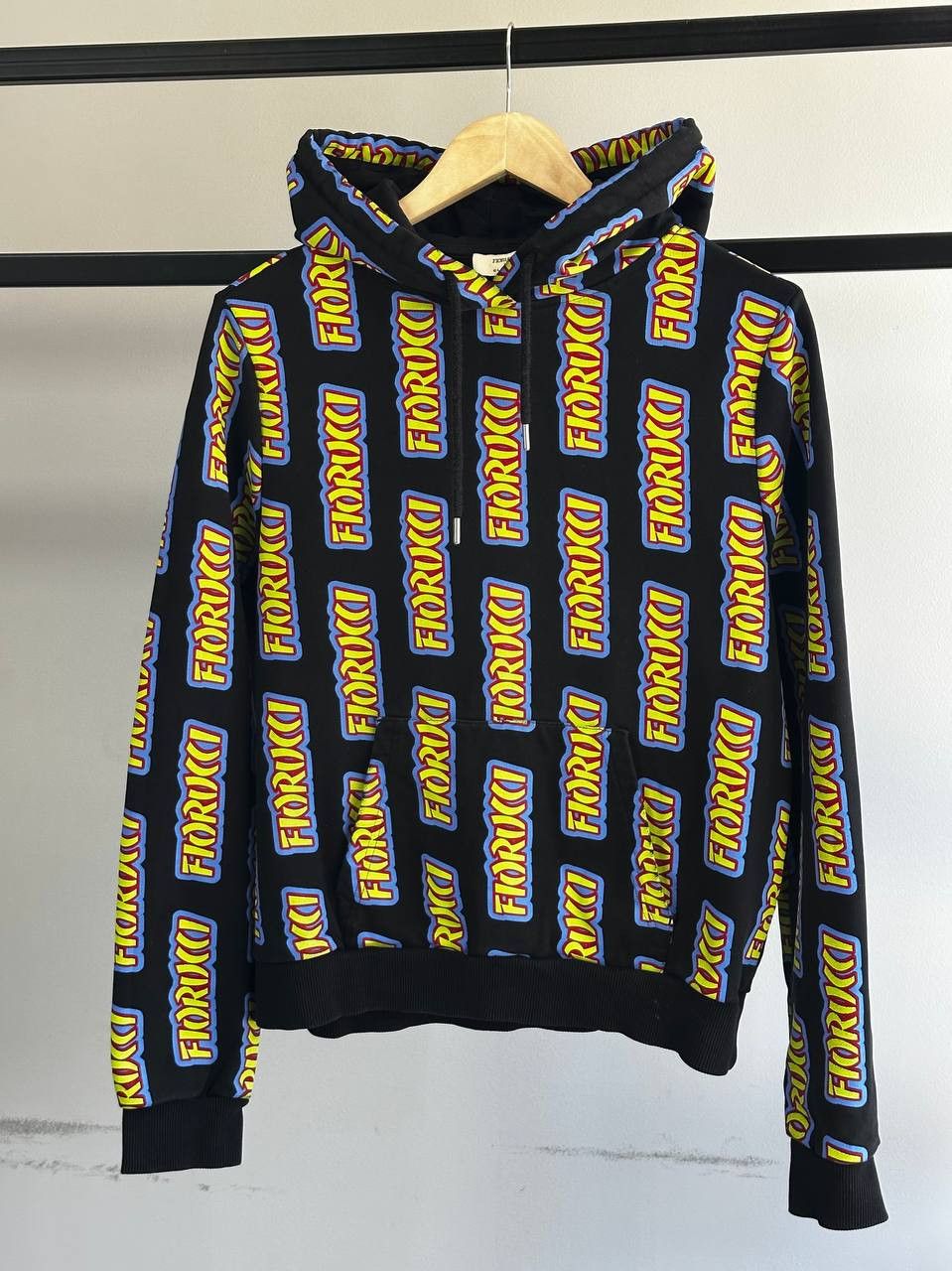 Fiorucci Fiorucci Globus AOP Logo Hoodie Made In Italy Size M / US 6-8 / IT 42-44 - 2 Thumbnail