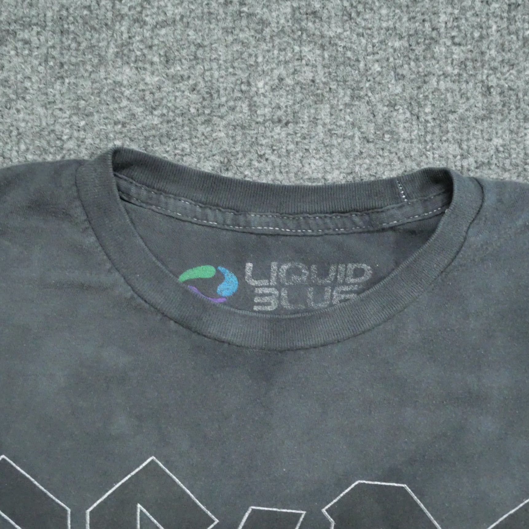 Liquid Blue Liquid Blue AC DC T Shirt Mens M Grey Back In Black Fade Tie Dye Liquid Blue Logo Short Sleeve Crew Neck 80s 90s Mens (adjusted for brand/decade) Size US M / EU 48-50 / 2 - 5 Thumbnail