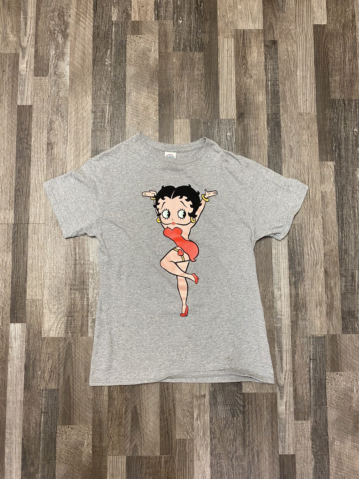 Delta × Vintage Vintage Grey Betty Boop Tee T Shirt Y2K Size US M / EU 48-50 / 2 - 1 Thumbnail