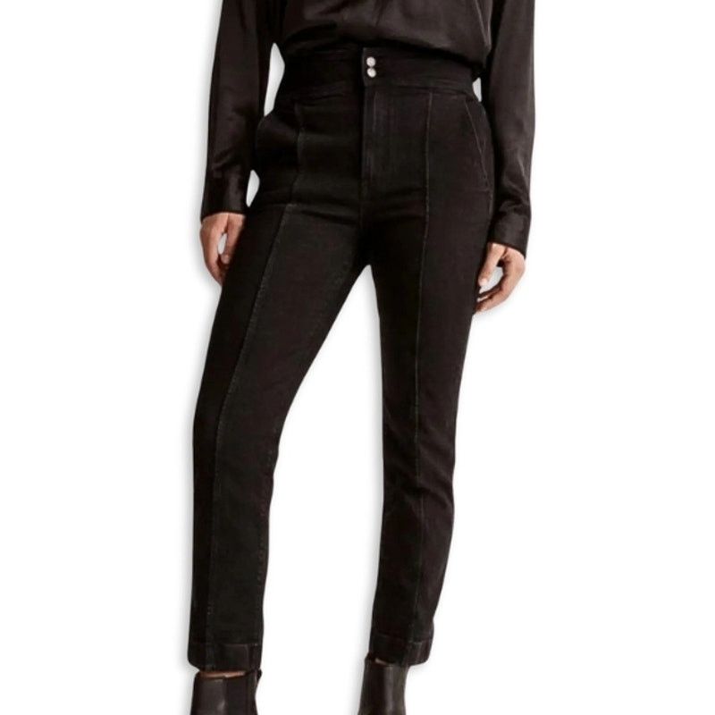Madewell Madewell Mom Jeans High Rise Tuxedo Inspired Black 26 NWT Size 26" / US 2 / IT 38 - 1 Thumbnail