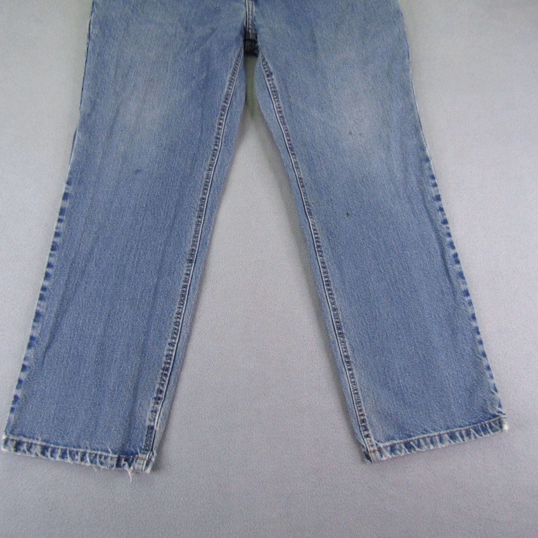 Carhartt VINTAGE Carhartt FR Jeans Mens 34x30 Blue Flame Resistant Carpenter Utility Workwear Pants Size US 33 - 3 Thumbnail