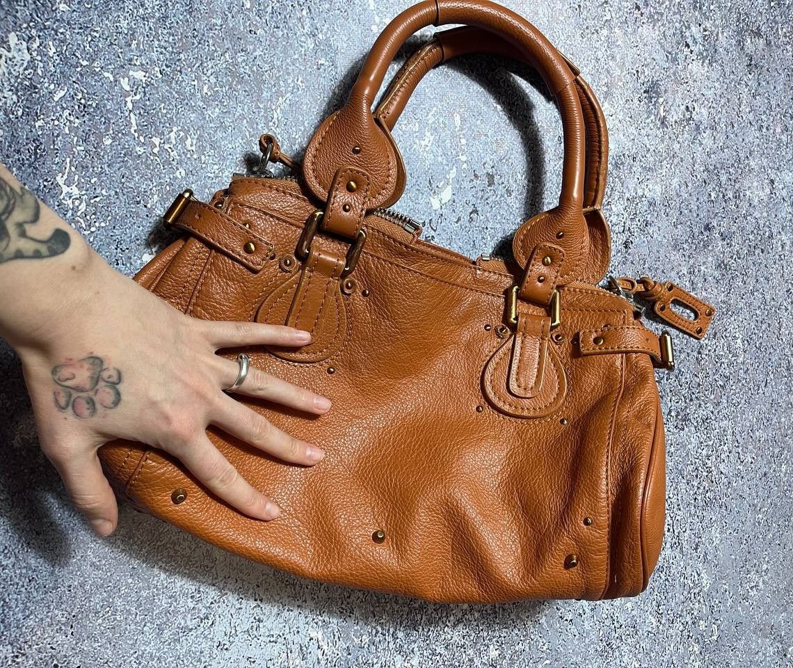 Japanese Brand Vintage Chloe Style Y2k Leather Brown Bag Classic Size ONE SIZE - 2 Thumbnail