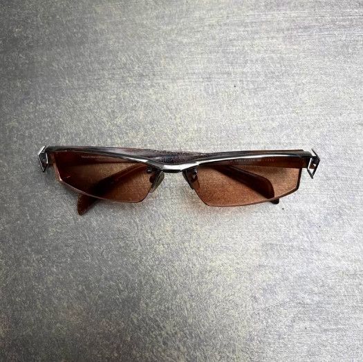 Masaki Matsushima Masaki Matsushima Early Half-Rim Sunglasses Size ONE SIZE - 3 Thumbnail