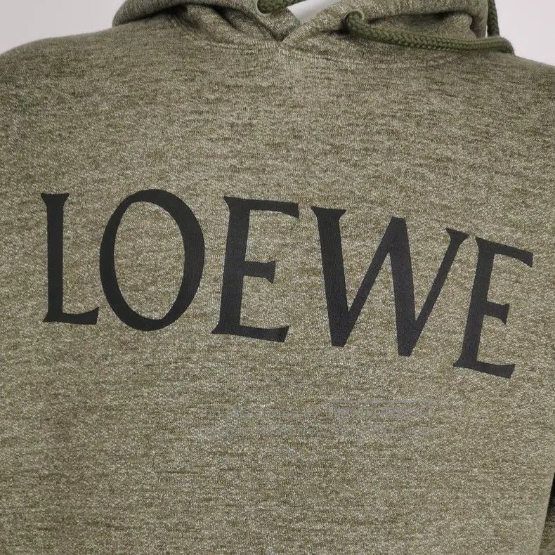 Loewe Loewe Cotton logo embroidered hooded sweatshirt Size S / US 4 / IT 40 - 3 Thumbnail