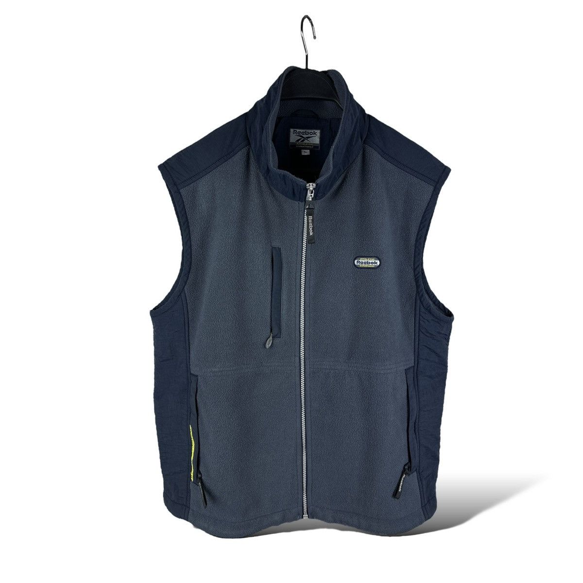 Reebok Vintage Y2K Reebok Athletic Department Fleece/Nylon Vest Size US L / EU 52-54 / 3 - 1 Thumbnail