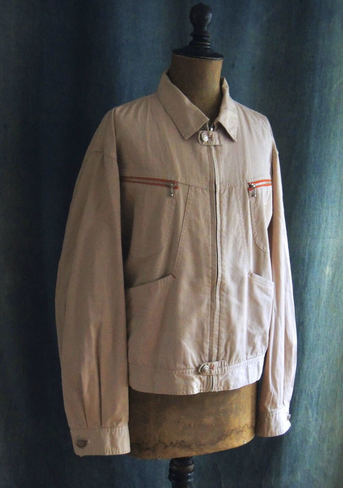 Vintage 1980s vintage MAUL RUCK Takeo Kikuchi zip-up work jacket Size US S / EU 44-46 / 1 - 1 Thumbnail