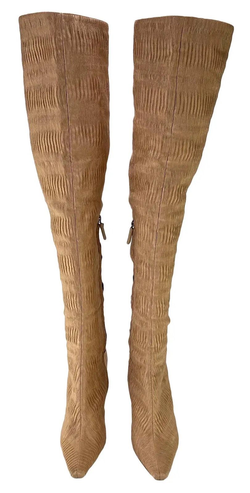 Tom Ford F/W 1999 Gucci by Tom Ford Ruched Silk Heeled Boots Ad Size US 9 / IT 39 - 21 Thumbnail