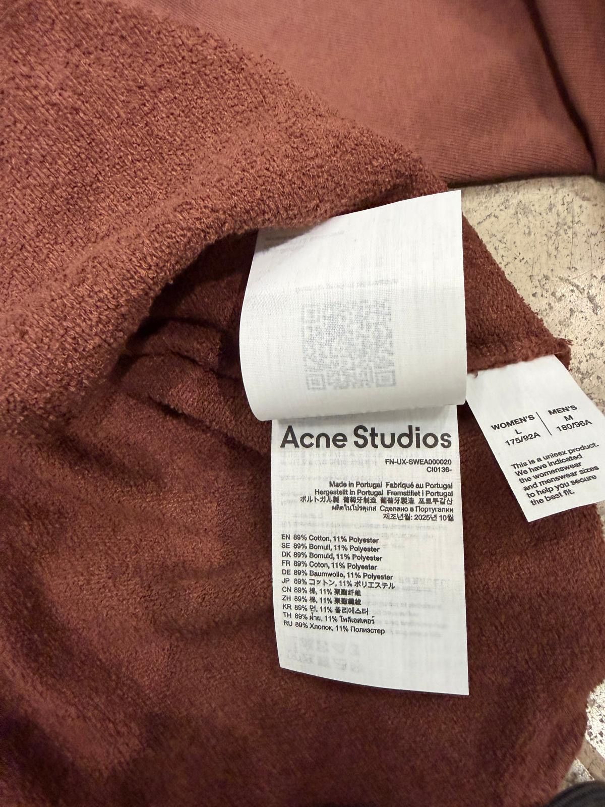 Acne Studios ACNE STUDIOS - Logo Hooded Sweater Chocolate Brown Size US M / EU 48-50 / 2 - 4 Thumbnail
