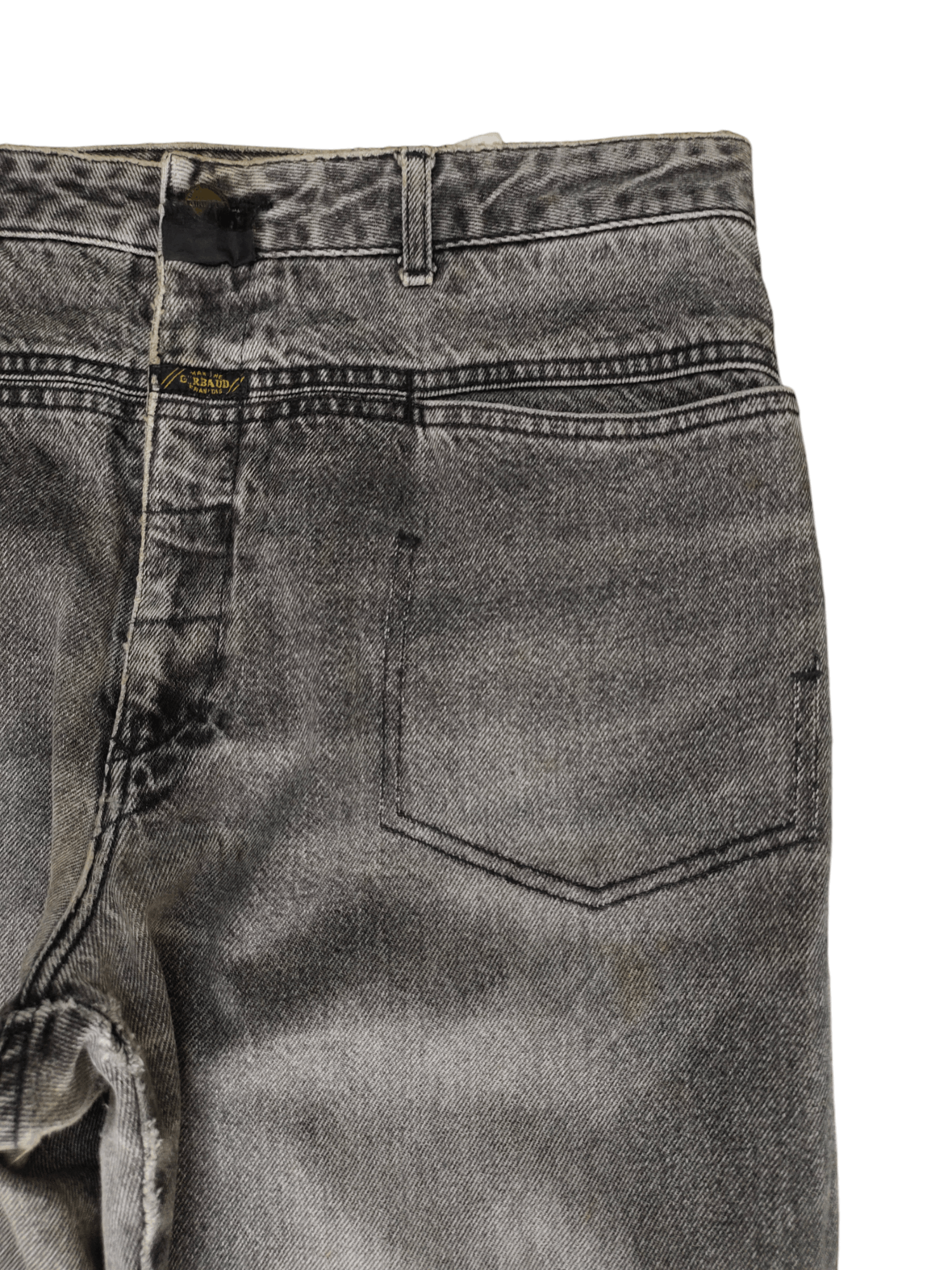 Marithe + Francois Girbaud Vintage 90s Marithe Francois Girbaud Faded Distress Jeans Size US 33 - 3 Thumbnail