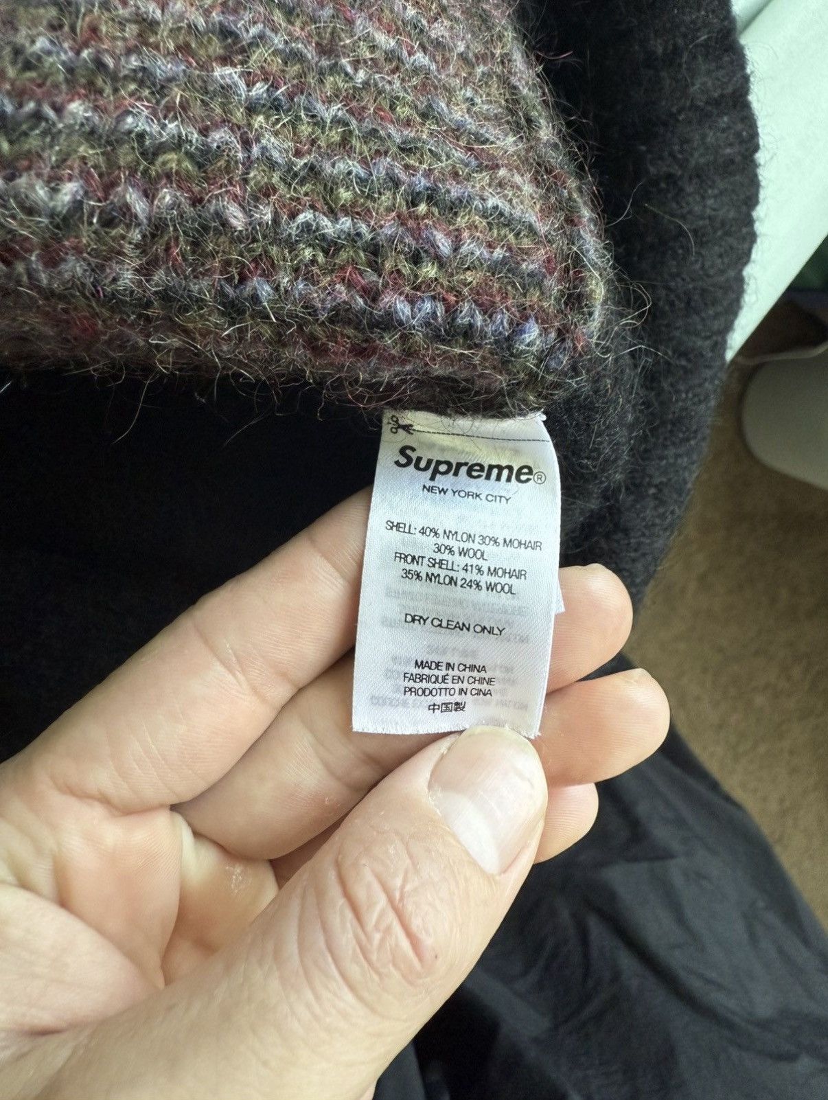 Supreme Supreme Brushed Grid Cardigan Size US S / EU 44-46 / 1 - 5 Thumbnail