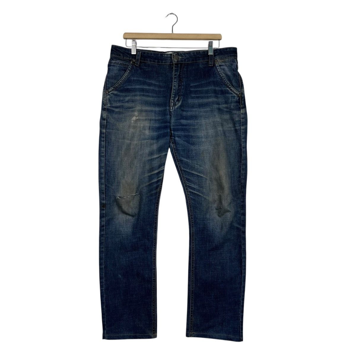 Armani Vintage Armani Jeans Distressed Denim Jeans Size US 34 / EU 50 - 1 Thumbnail