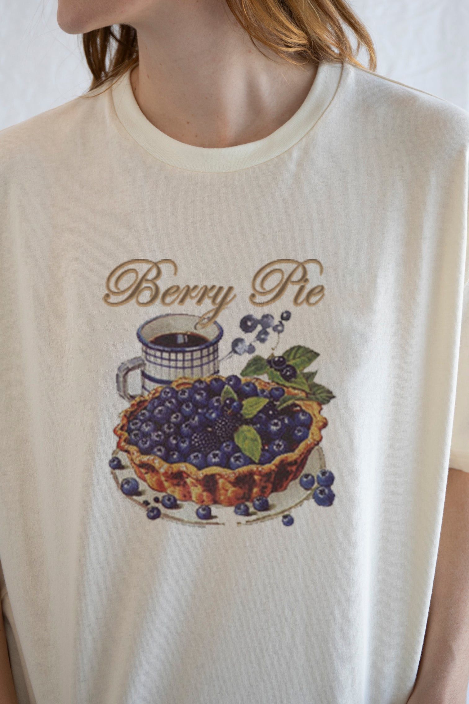 Vintage Berry Pie Tee – Vintage-Inspired Graphic T-Shirt Size S / US 4 / IT 40 - 3 Thumbnail