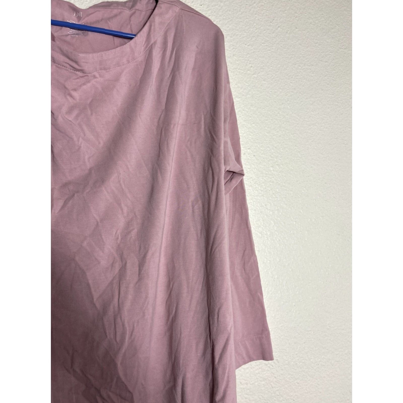J. Jill J. Jill Top Womens PXL Pink Luxe Supima Cotton T-Shirt Long Sleeve Size XL / US 12-14 / IT 48-50 - 5 Thumbnail