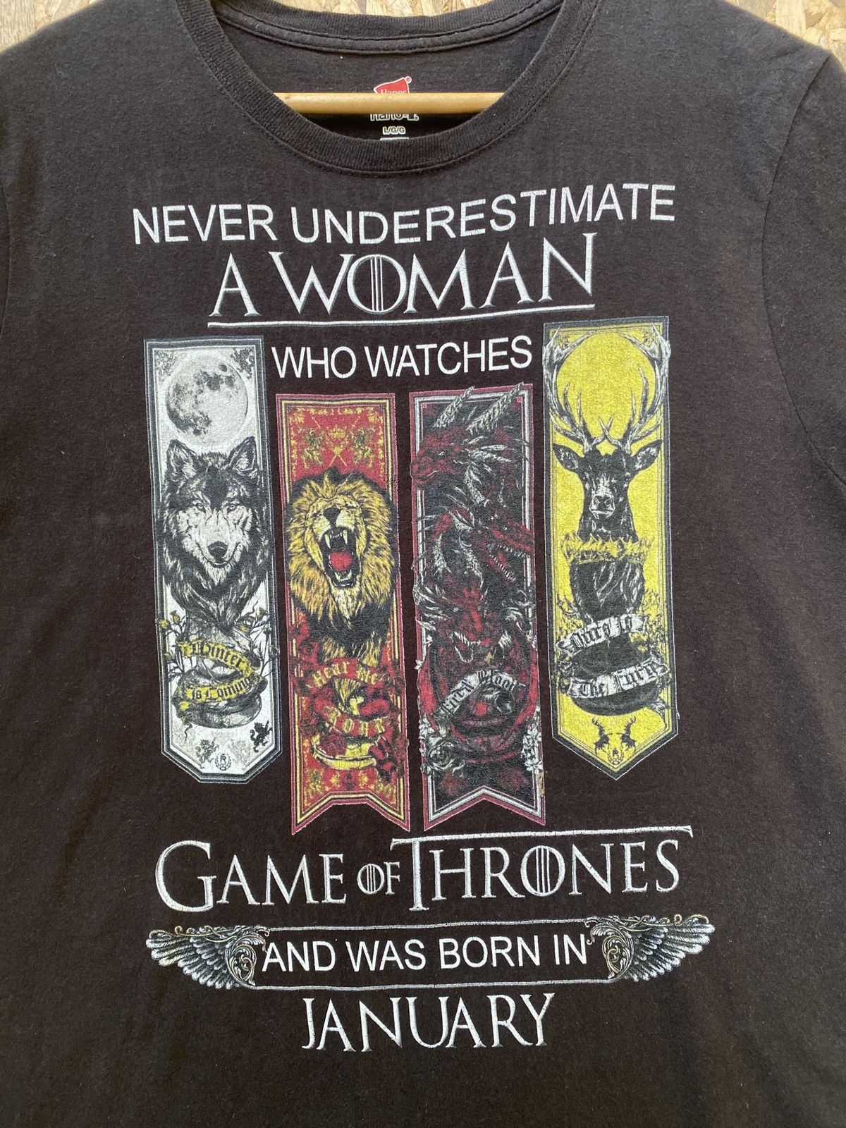 Hanes × Vintage Vintage game of thrones tee Size L / US 10 / IT 46 - 4 Thumbnail