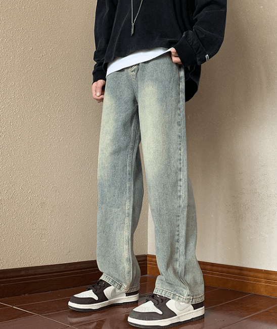 Japanese Brand American men's straight loose high street oversized jeans Size US 32 / EU 48 - 2 Thumbnail