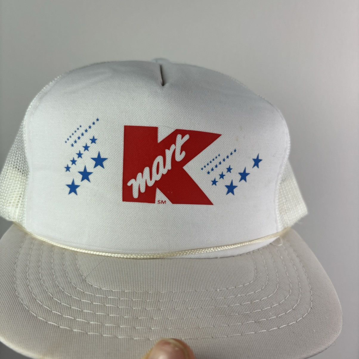 Other VTG 80s 90s K-Mart White Logo Employee Mesh Trucker Snapback Size ONE SIZE - 2 Thumbnail