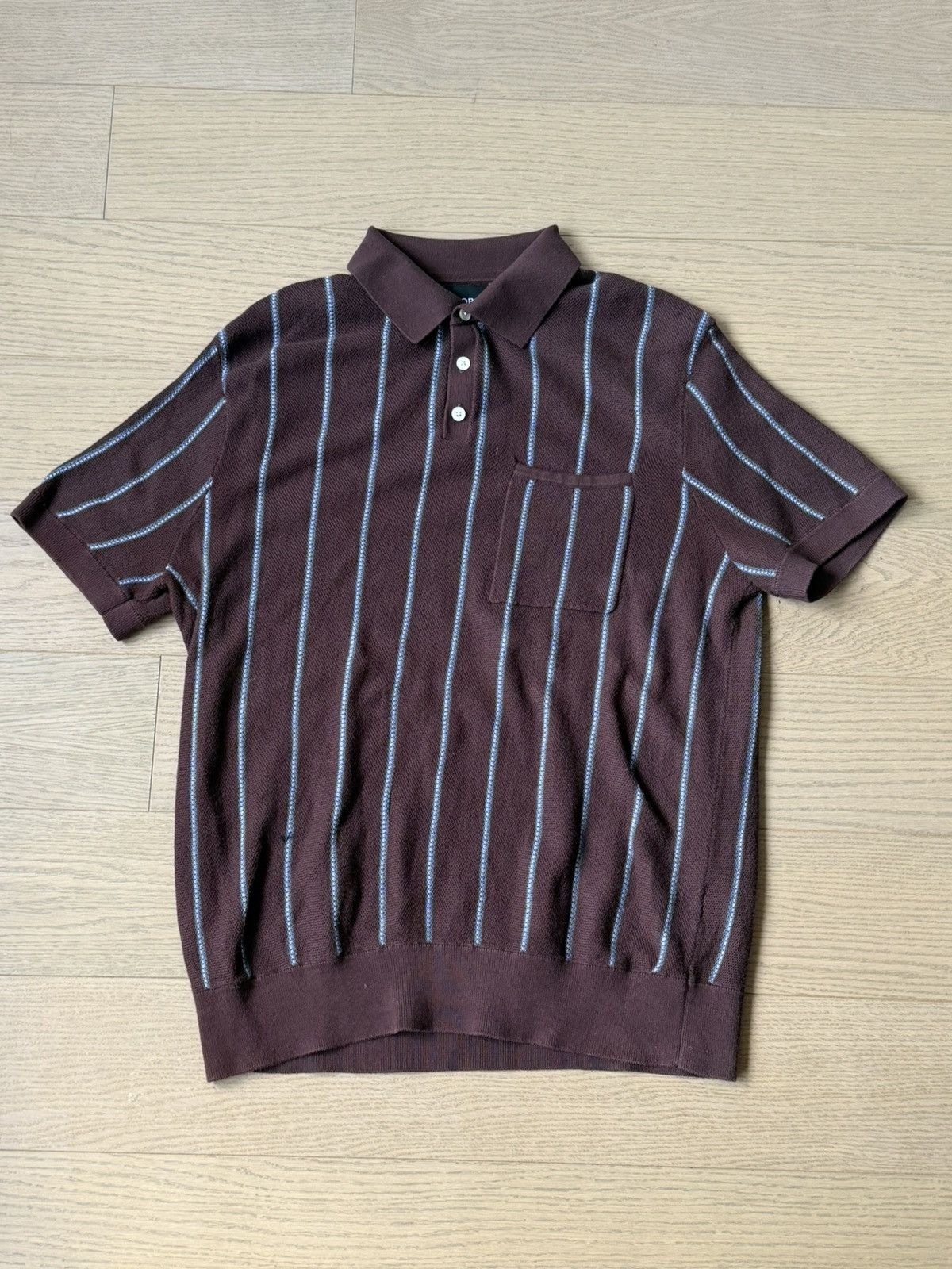 Bonobos Striped Knit Polo Size US M / EU 48-50 / 2 - 1 Thumbnail