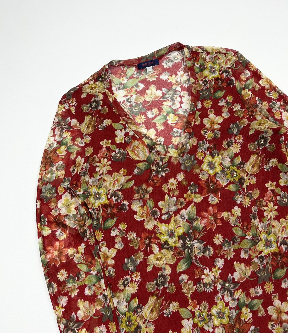 Kenzo Vintage rare Kenzo floral Blouse Shirt Size XL / US 12-14 / IT 48-50 - 3 Thumbnail