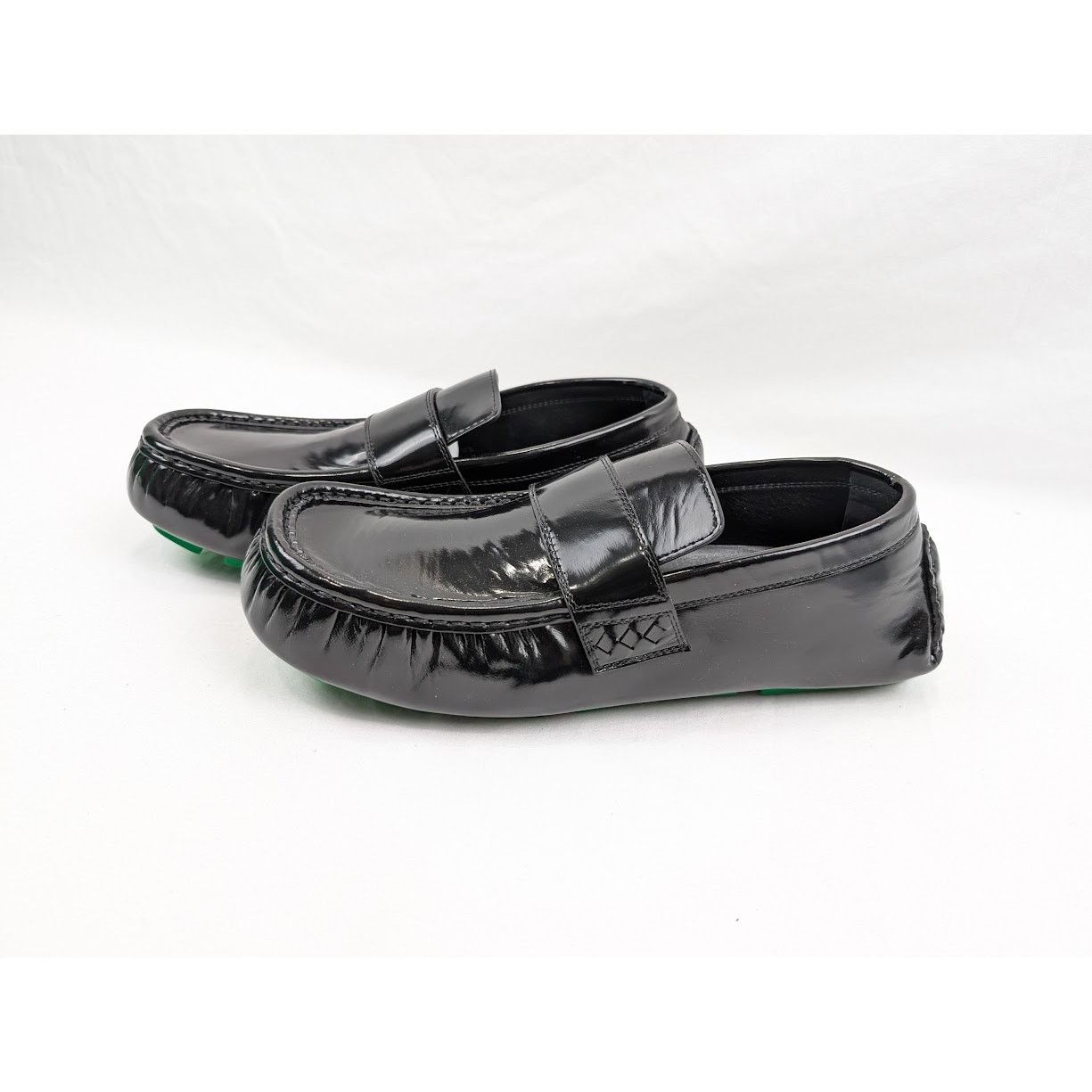Bottega Veneta o1rshd1 Q:2 / Latex Lux Ride Loafers in Black-Parakeet Size US 8 / EU 41 - 18 Thumbnail
