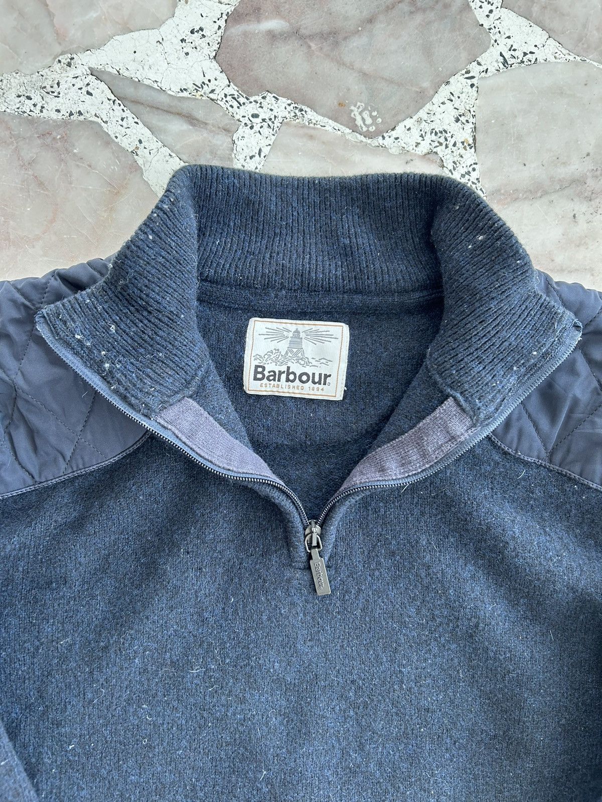 Barbour × Noah Barbour HalfZip Wool Linen Longsleeve Size US M / EU 48-50 / 2 - 3 Thumbnail