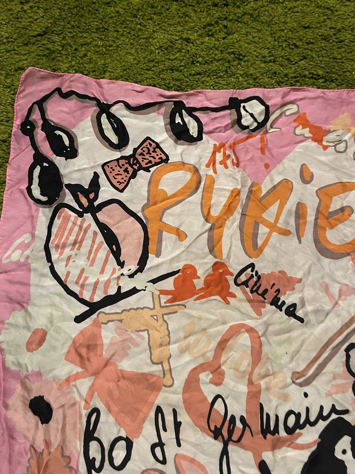 Designer × Sonia Rykiel Sonia Rykiel 100% silk graphic scarf Size ONE SIZE - 10 Thumbnail