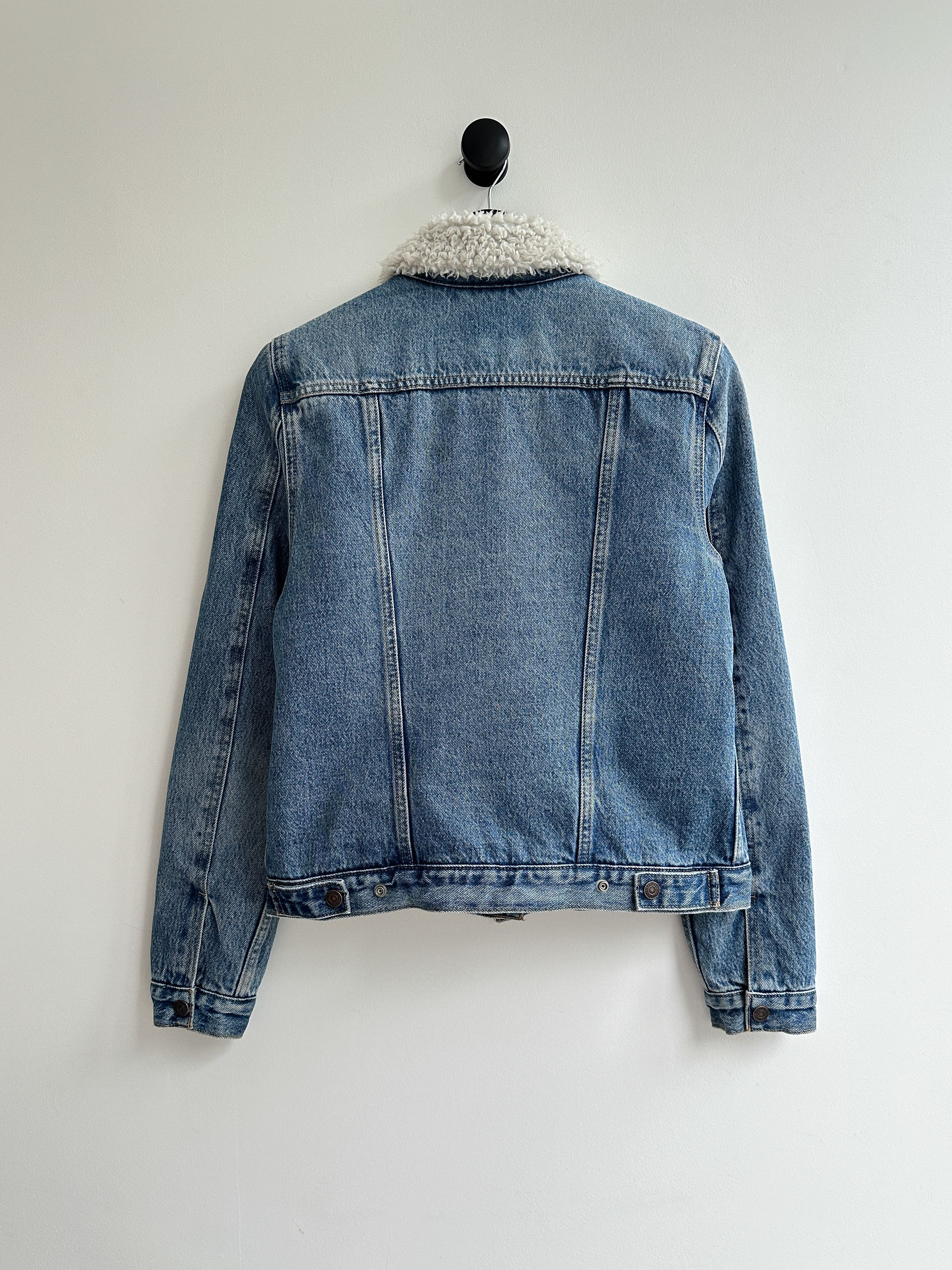 Levi's Vintage Levi's Denim Sherpa Jacket Size M / US 6-8 / IT 42-44 - 2 Thumbnail
