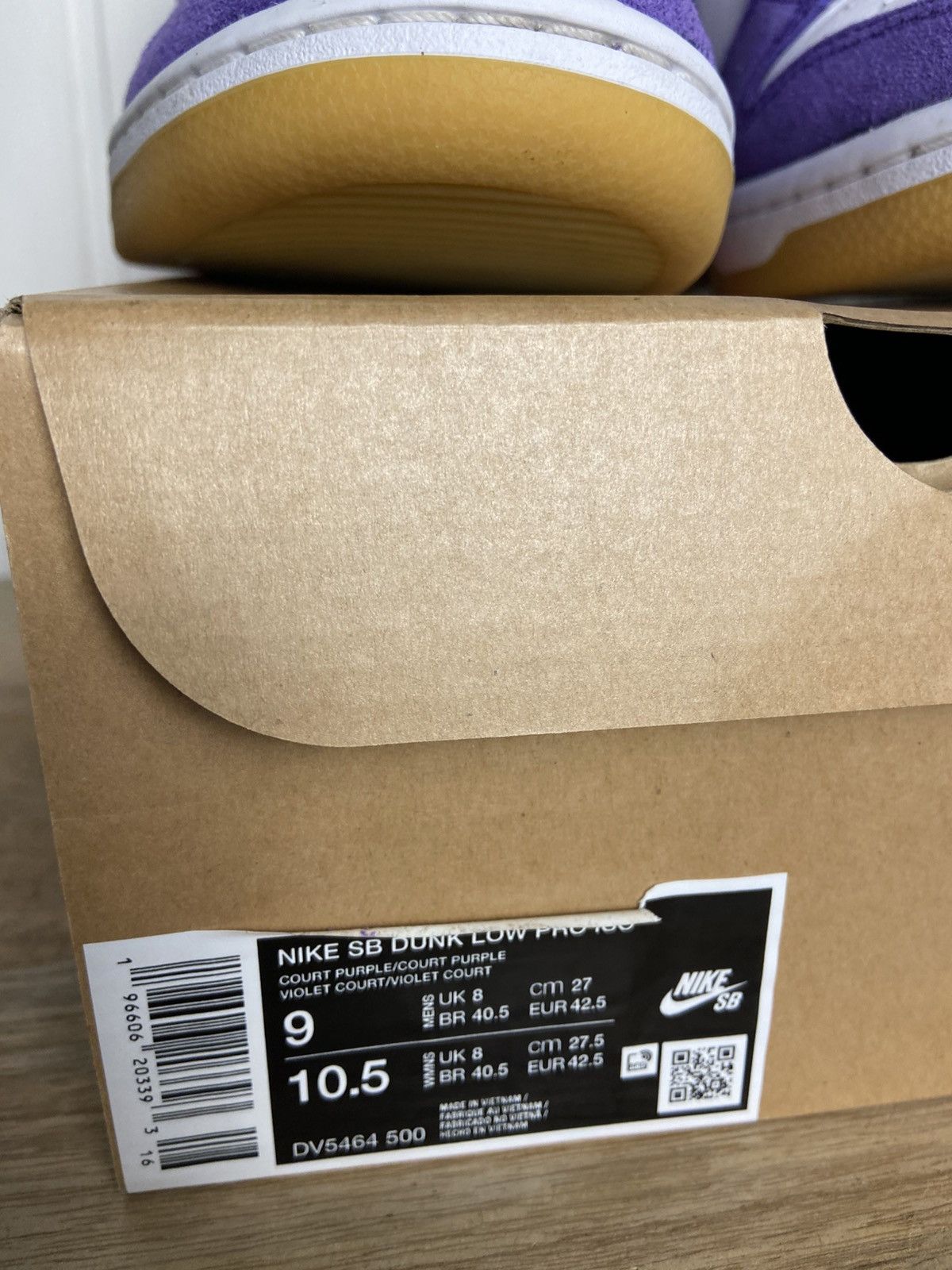 Nike Used Nike Sb Dunk Low Pro Iso Orange Label Purple Size 9US Size US 9 / EU 42 - 4 Thumbnail